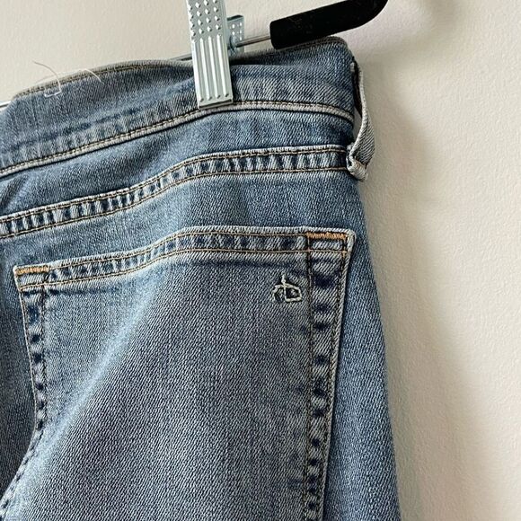 Rag & Bone Women's High Rise Fringe Hem Distressed Skinny Blue Jeans Size 28 - Picture 5 of 8